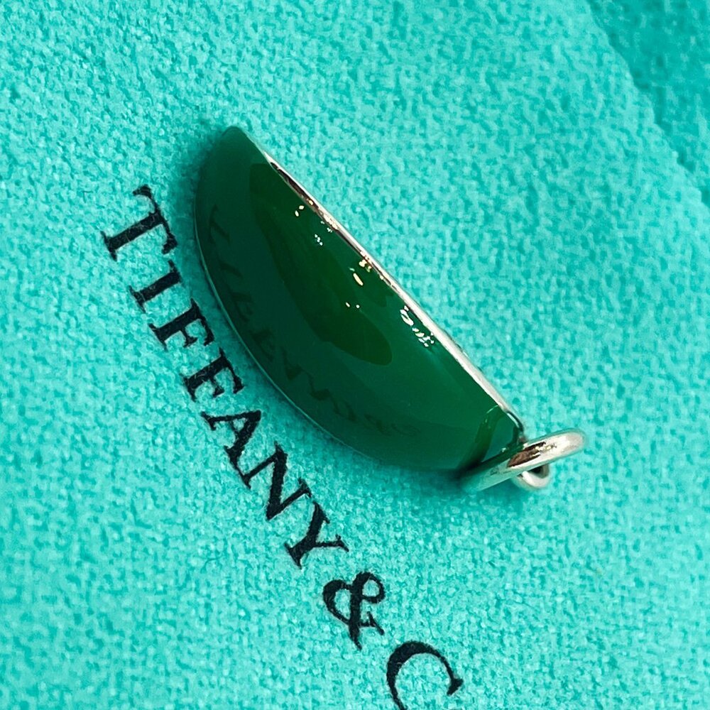 Tiffany & Co. Paloma Picasso Watermelon Charm – .925 Silver, Vintage Enamel - Picture 4 of 14